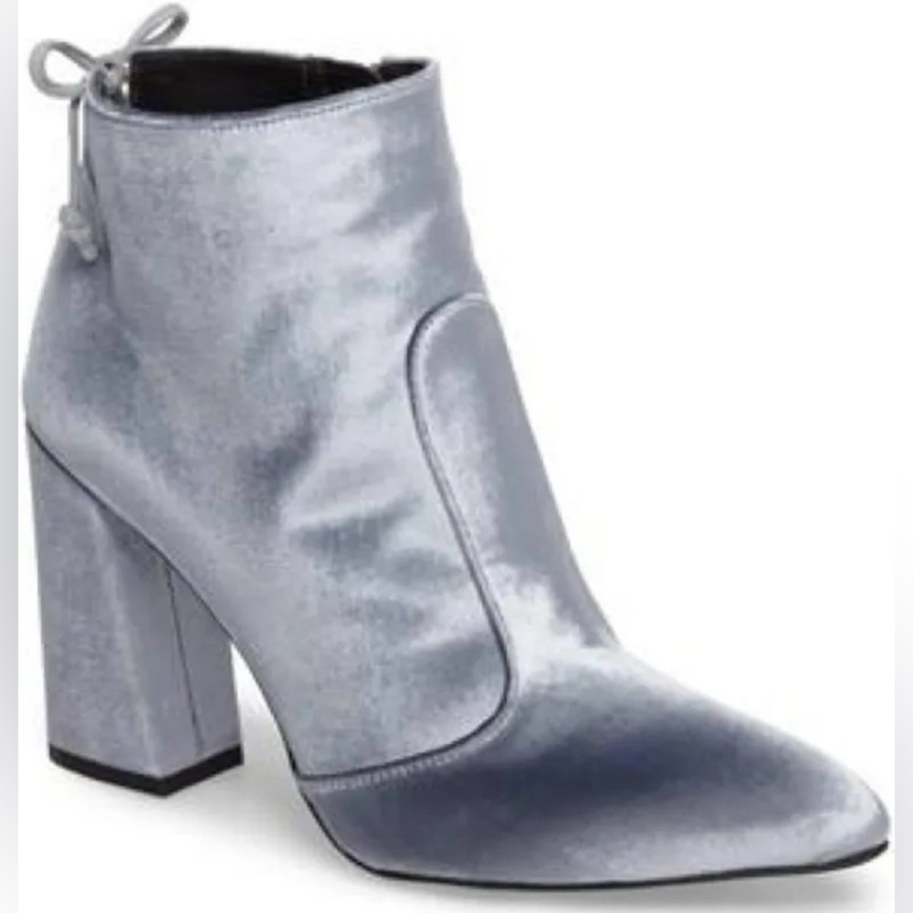 NEW Stuart Weitzman Velvet Block Bootie